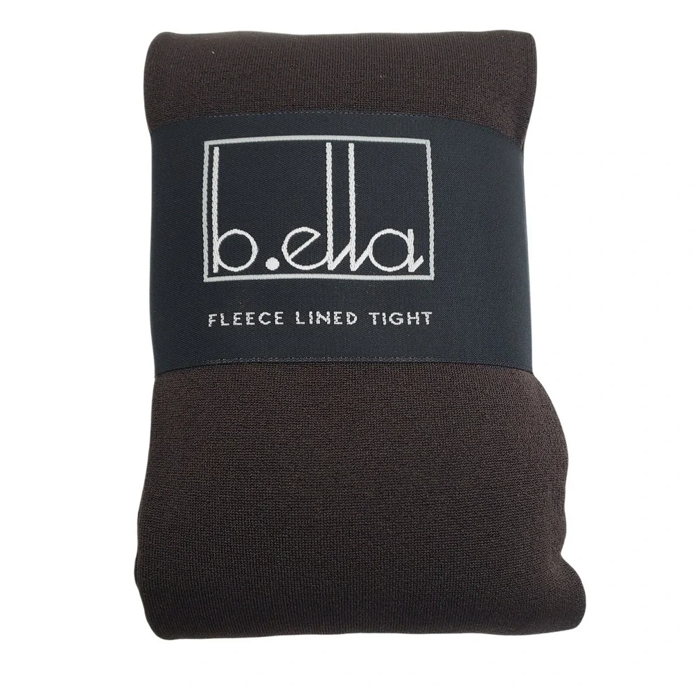 Brown Fleece Lined Tights Tall Espresso B.ella Thermo Cozy Winter Warm Footed T